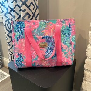 Lilly Pulitzer zipper lunch tote